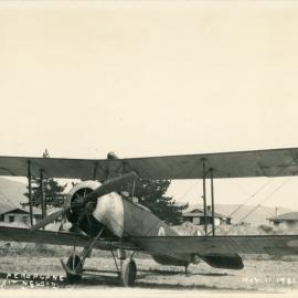 First aeroplane to visit Nelson