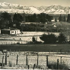 Snowy mountains from Nelson