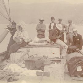 Glasgow family on board a boat