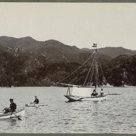 Small sailboats and row boats