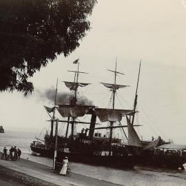 Large sailing ship in Nelson