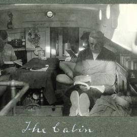 Inside the cabin of the Arawa