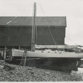 Boat beside the boat shed