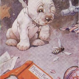 Postcard from the Bonzo series by George Ernest Studdy